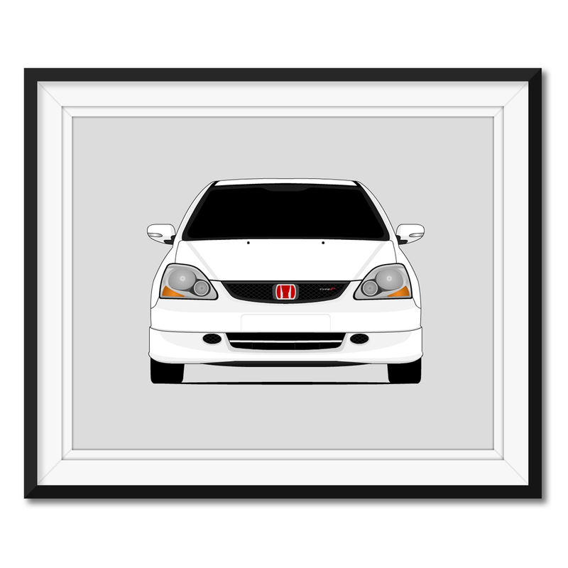 Honda Civic Type R EP3 (2001-2005) 2nd Generation Car Poster – Custom ...
