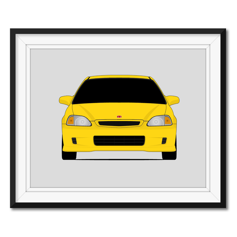 Honda Civic Type R EK9 (1997-2000) Gen 1 Poster