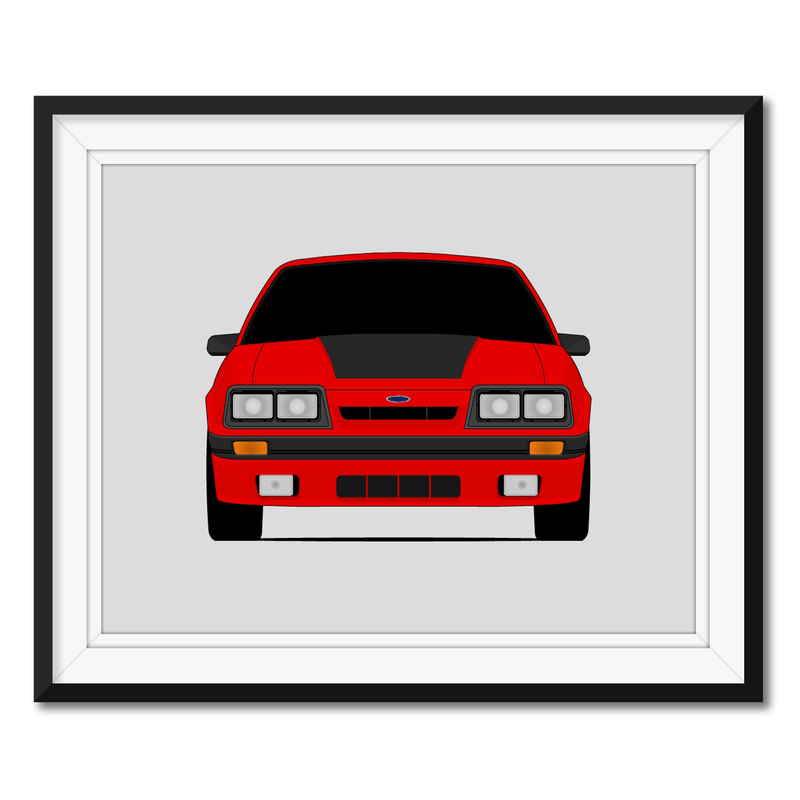 Ford Mustang (1985-1986) Fox Body Poster