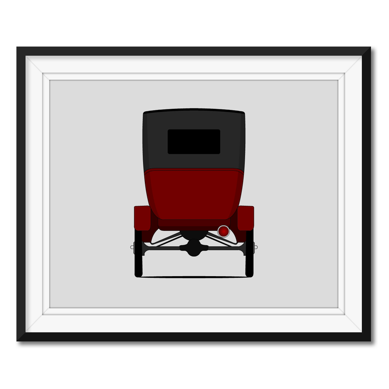 Ford Model T (1915-1916) (Rear) Poster