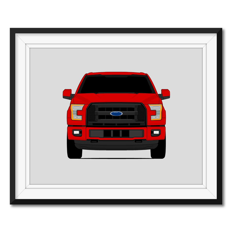 Ford F-150 XL (2015-2017) 13th Generation Poster