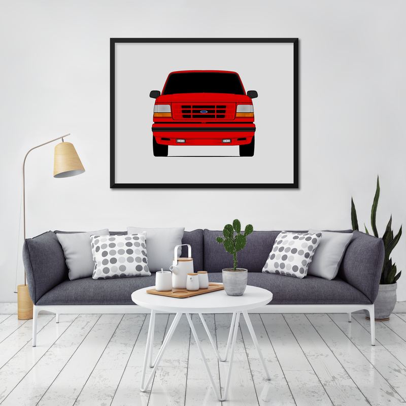 Ford F-150 SVT Lightning (1993-1995) 9th Generation Poster