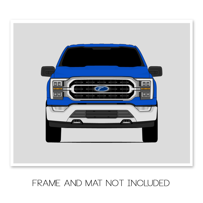 Ford F-150 XL XLT (2021-2023) 14th Generation Poster