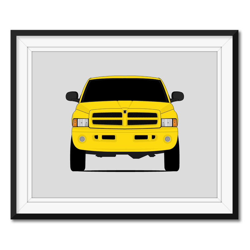 Dodge Ram 1500 (1998-2002) 2nd Generation Poster