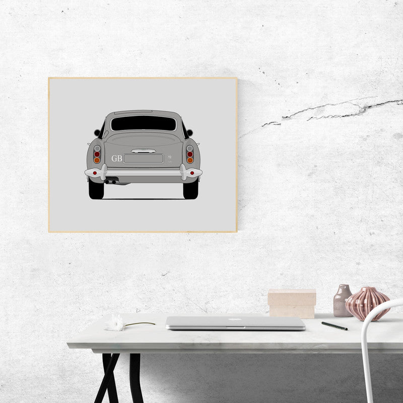 Aston Martin DB5 (1963-1965) (Rear) Poster