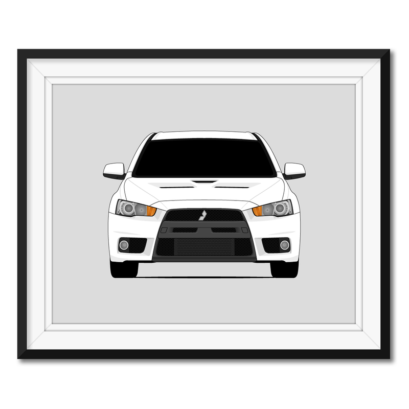 Mitsubishi Lancer Evolution X CZ4A (2007-2016) Poster