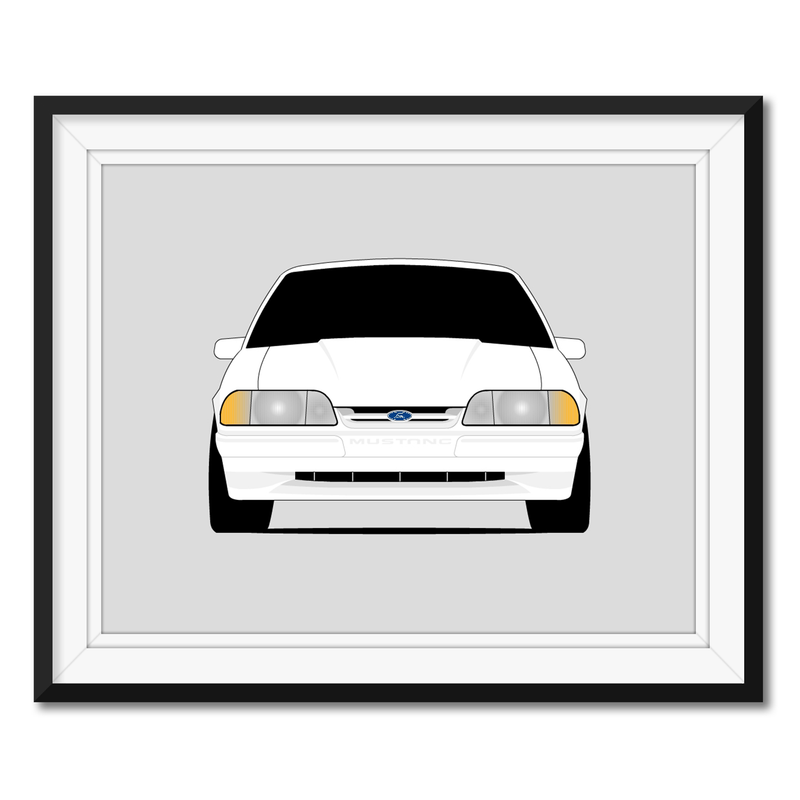 Ford Mustang LX (1987-1993) Fox Body Poster
