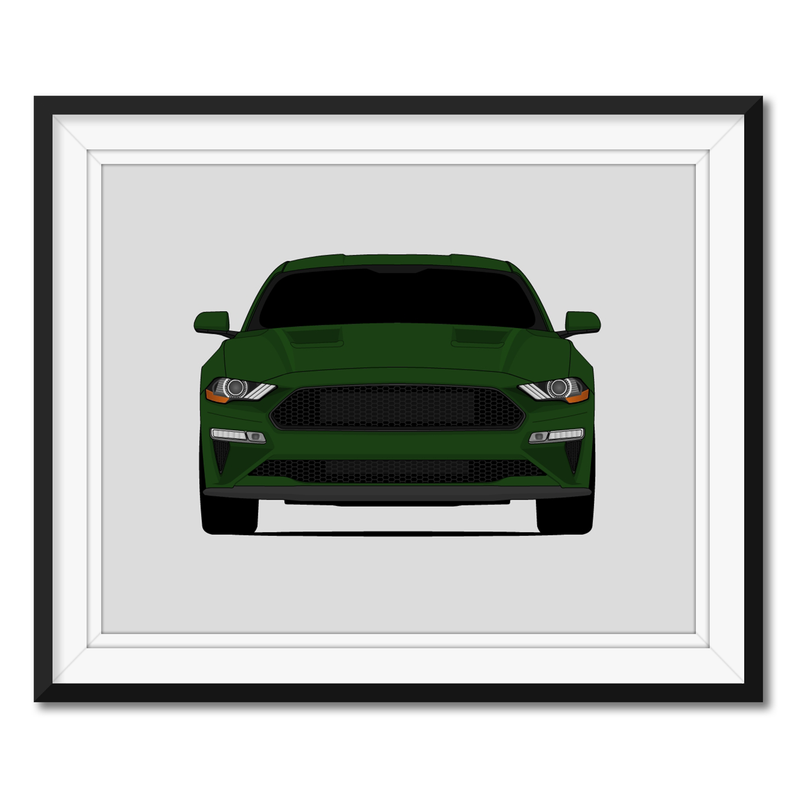 Ford Mustang Bullitt (2018-2019) S550 Poster