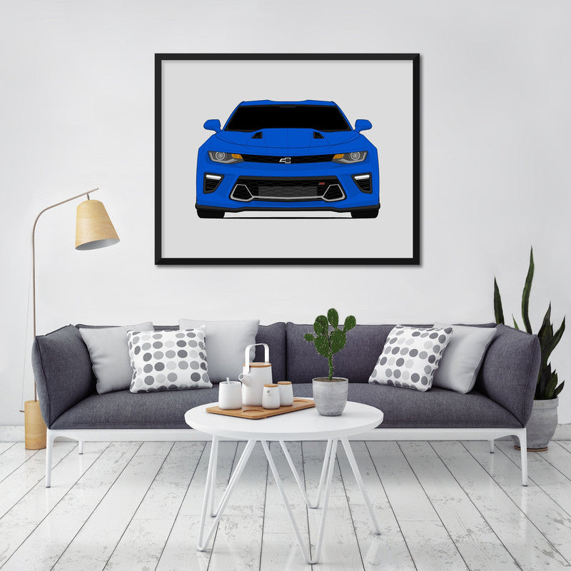 Chevy Camaro SS (2016-2018) Gen 6 Poster