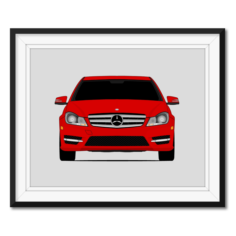 Mercedes-Benz C-Class W204 (2011-2015) Poster