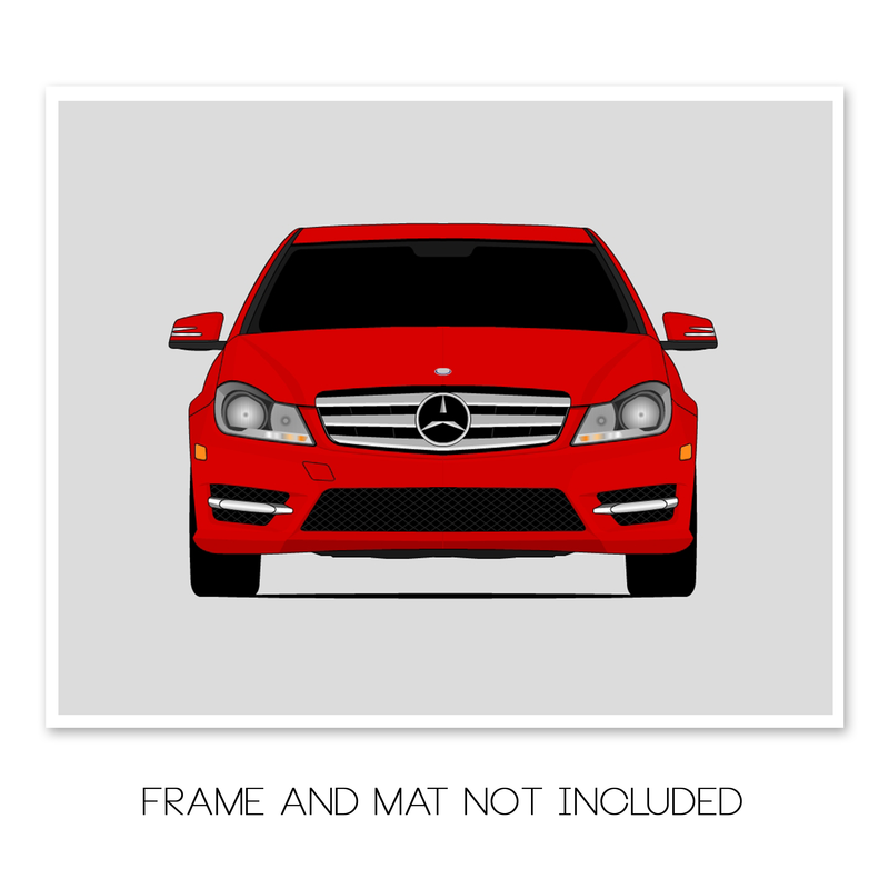 Mercedes-Benz C-Class W204 (2011-2015) Poster