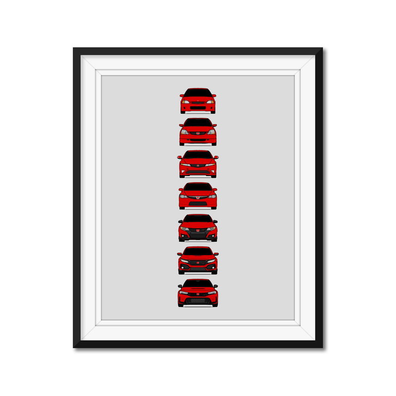 Honda Civic Type-R Generations