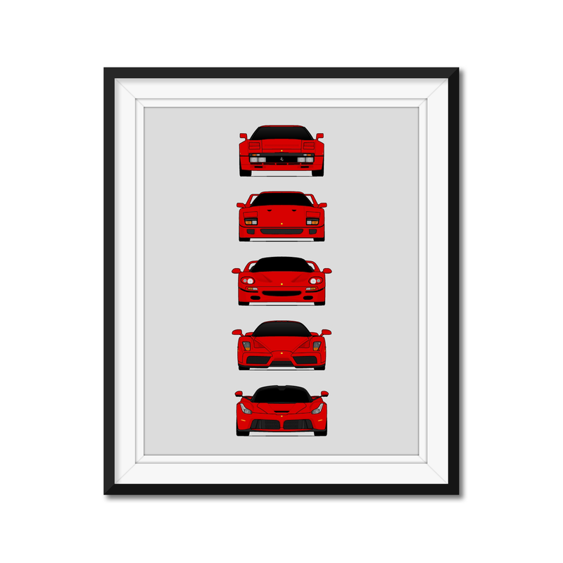 Ferrari Halo Car Generations