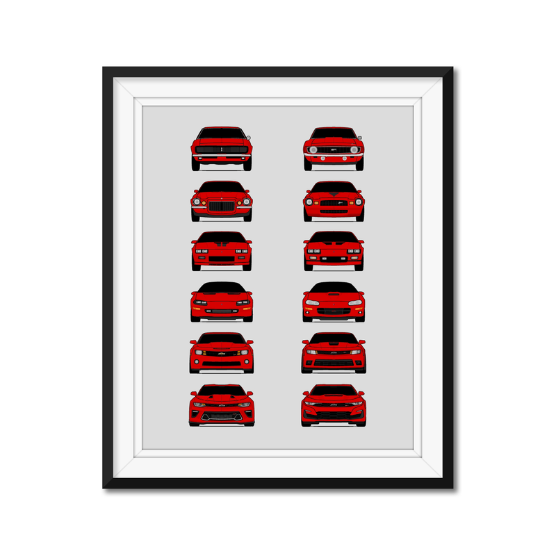 Chevy Camaro Generations