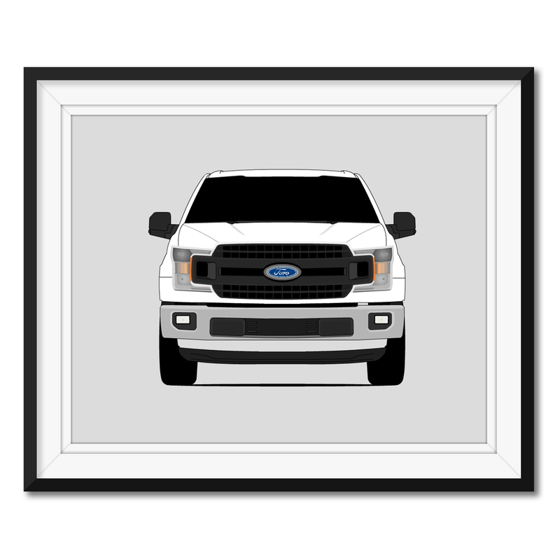 Ford F-150 XL (2018-2019) 13th Generation Poster