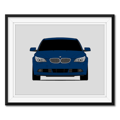 BMW 5 Series E60 (2003-2007) Poster