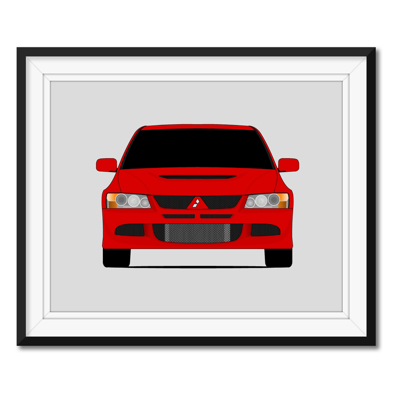 Mitsubishi Lancer Evolution VIII CT9A (2003-2005) Poster
