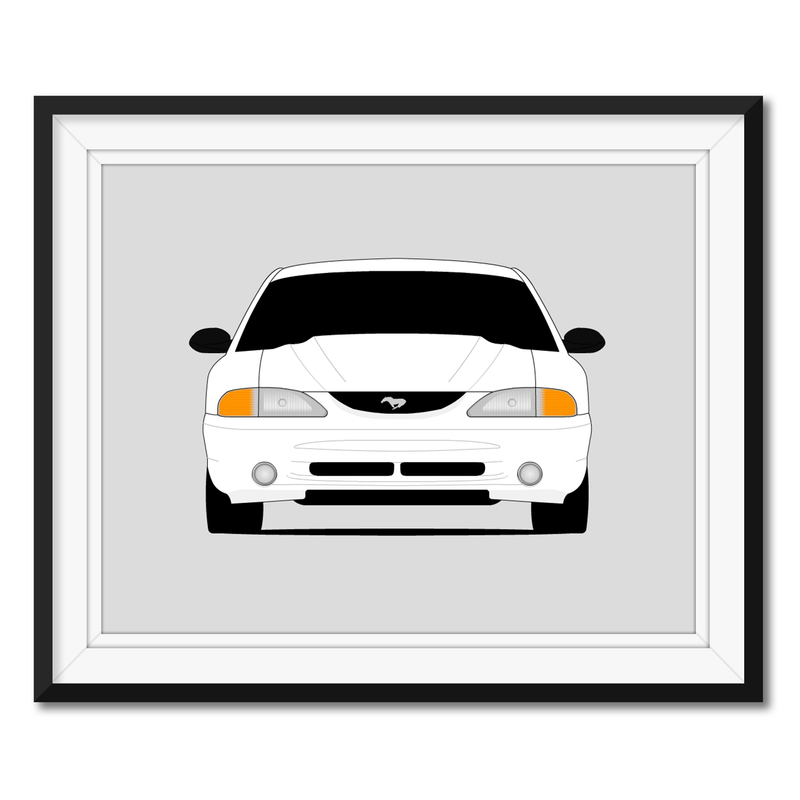Ford Mustang SVT Cobra R (1995) SN95 Poster