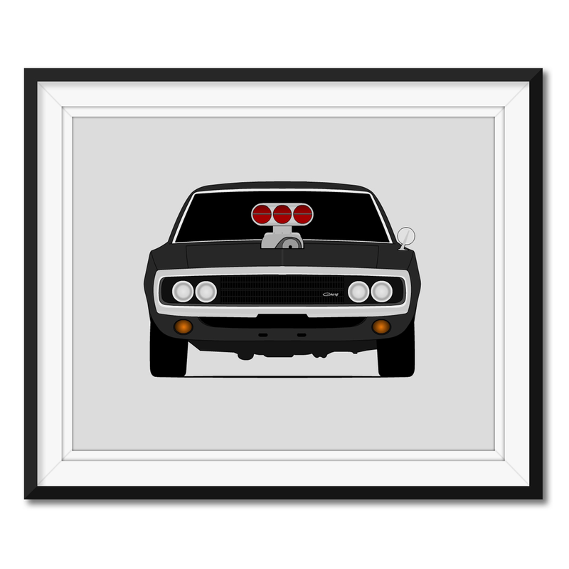 Dodge Charger (1970) from Fast and the Furious Dominic Toretto (Vin Diesel) Gen 2 Poster