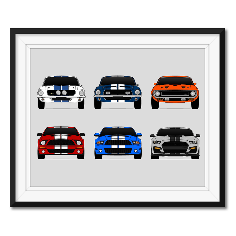 Ford Mustang Shelby GT500 Generations (3x2)