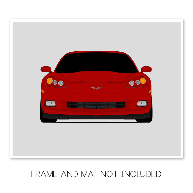 Chevy Corvette Z51 C6 (2005-2013) Poster