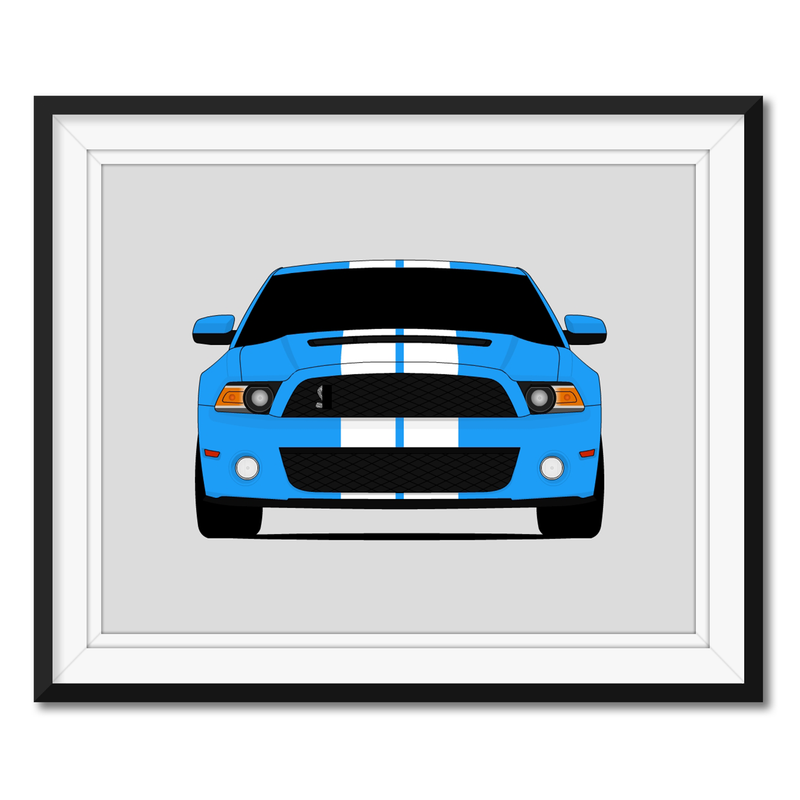 Ford Mustang Shelby GT500 S197 II (2010-2012) Poster