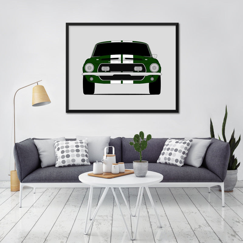 Ford Mustang 1968 Shelby GT500KR Cobra Poster