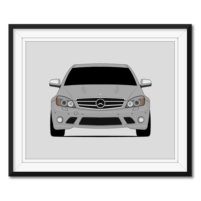 Mercedes-Benz C-Class C63 W204 AMG (2008-2011) Poster