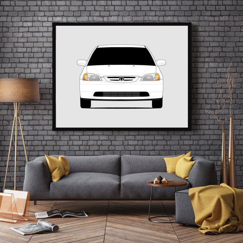 Honda Civic Coupe (2000-2005) Gen 7 Poster