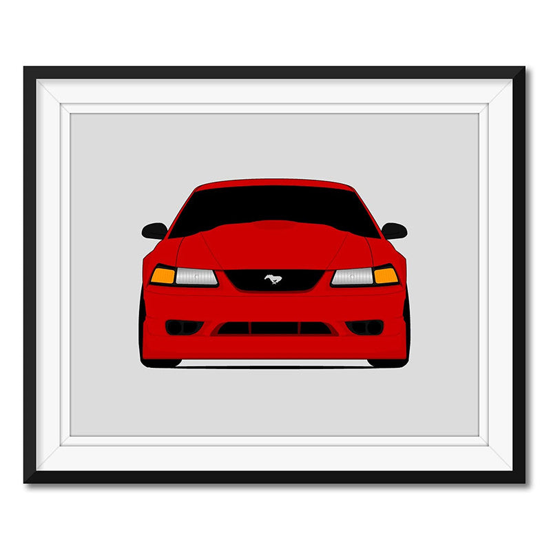 Ford Mustang SVT Cobra R (2000) SN95 Poster
