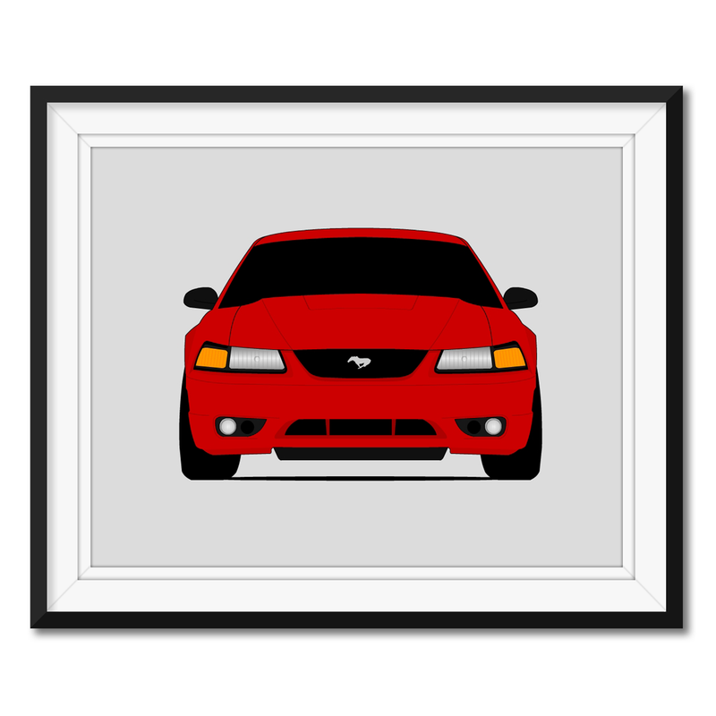 Ford Mustang SVT Cobra (1999-2002) SN95 Poster
