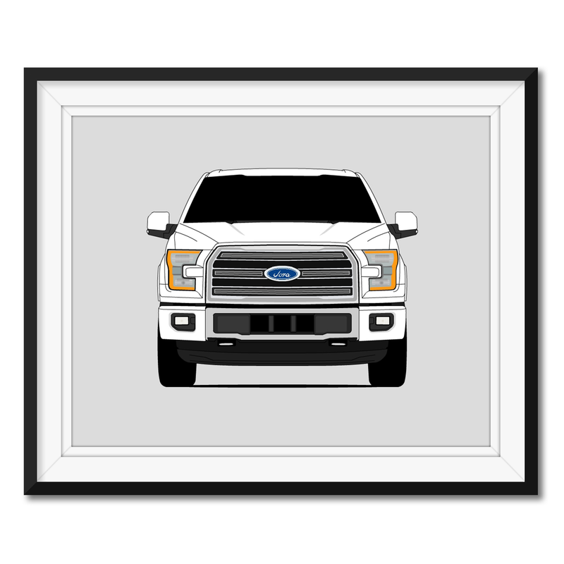 Ford F-150 Limited (2015-2017) 13th Generation Poster