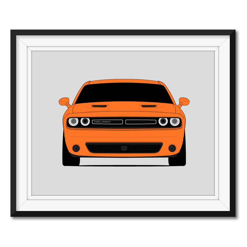 Dodge Challenger SXT (2015-2017) Gen 3 Poster