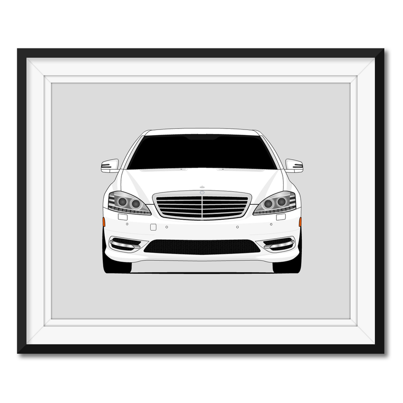 Mercedes-Benz S550 (2010-2013) W221 Facelift Poster