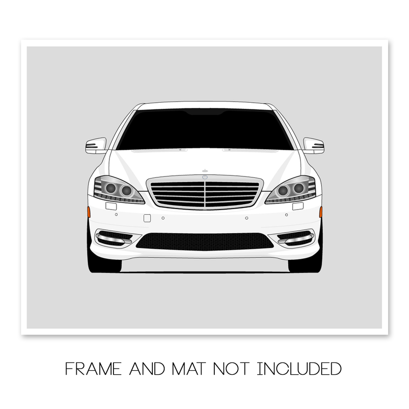 Mercedes-Benz S550 (2010-2013) W221 Facelift Poster
