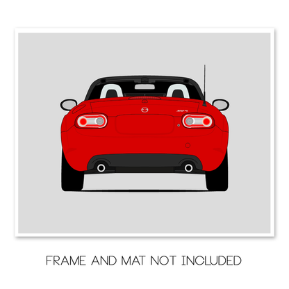 Mazda Miata MX-5 NC (2009-2012) Facelift (Rear) Poster