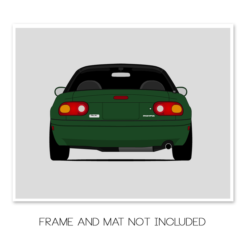 Mazda Miata MX-5 NA (1989-1997) (Rear) Poster