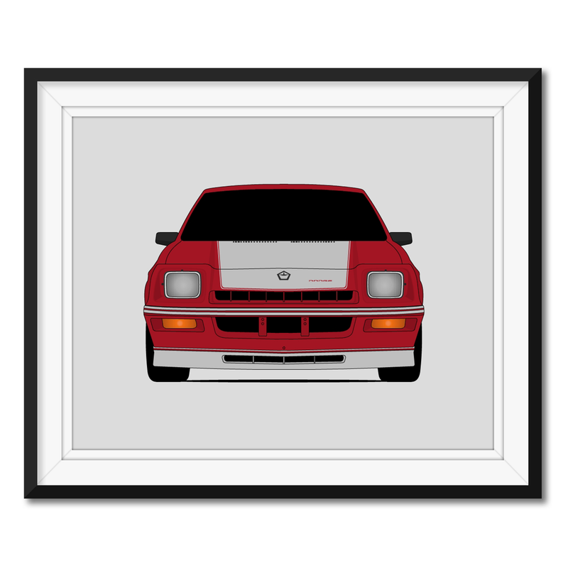 Dodge Charger Shelby (1982-1987) Gen 5 Poster