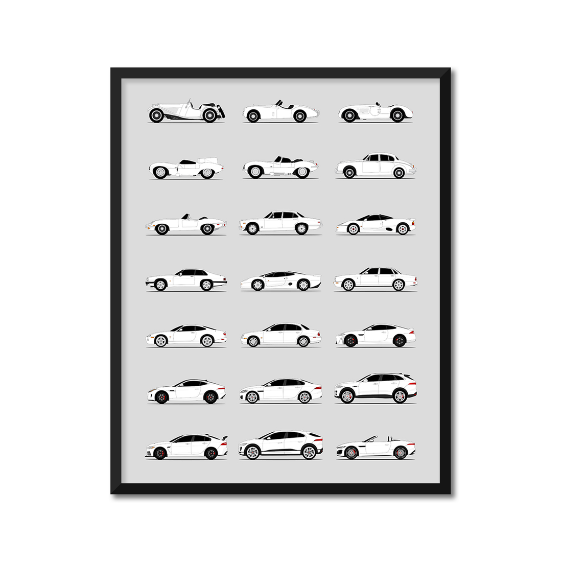 Jaguar Generations (Side Profile)
