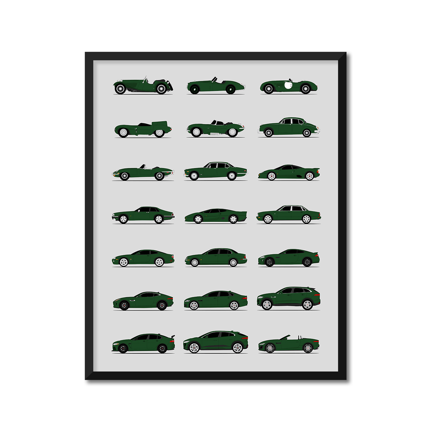 Jaguar Generations (Side Profile)