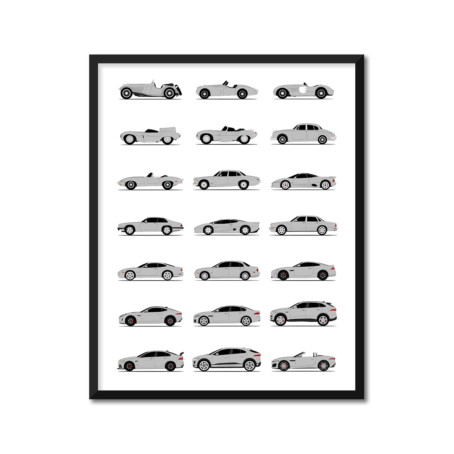 Jaguar Generations (Side Profile)