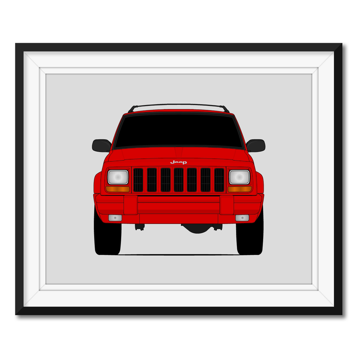 Jeep Cherokee XJ (1997-2001) Limited Car Poster – Custom Car Posters