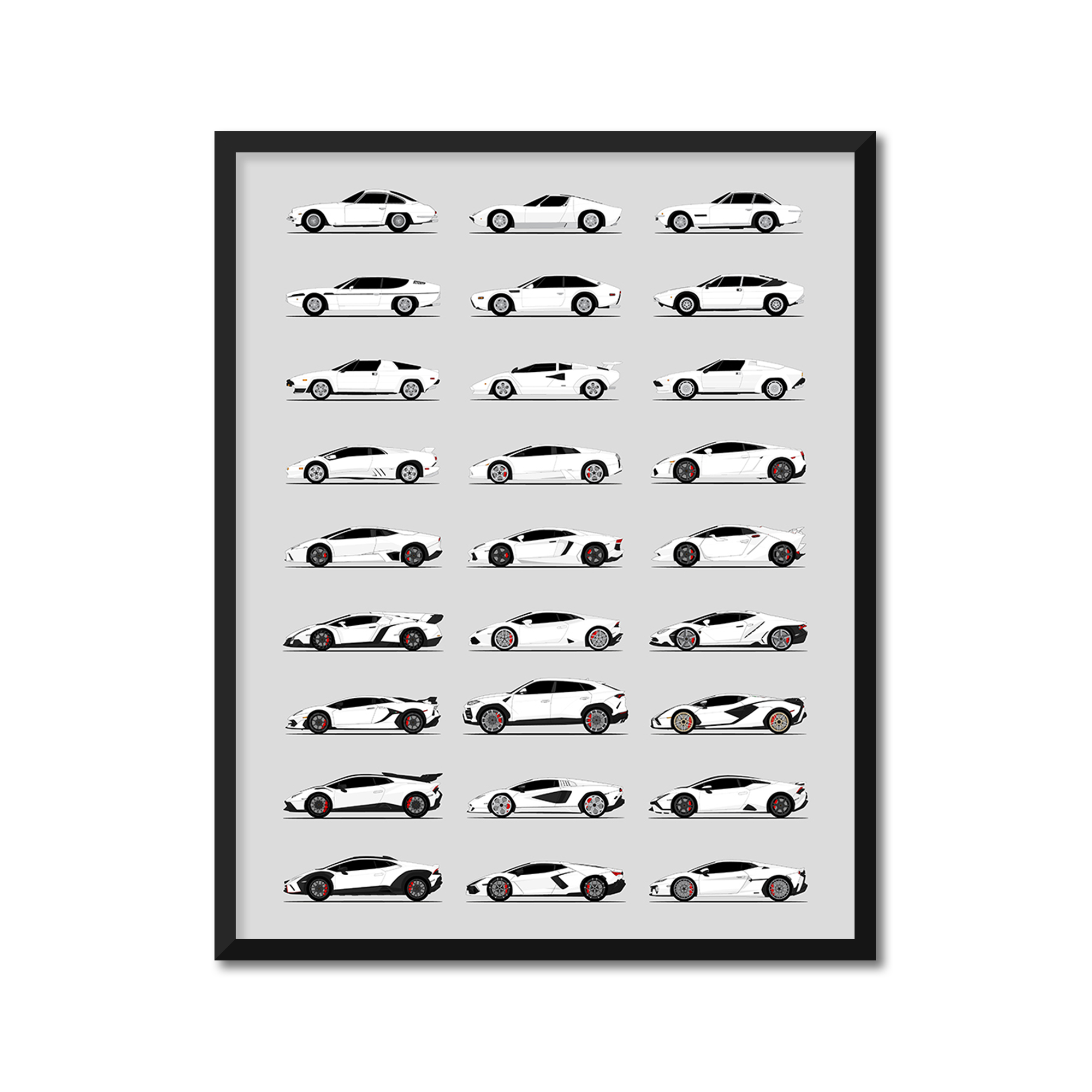 Lamborghini Generations (Side Profile)