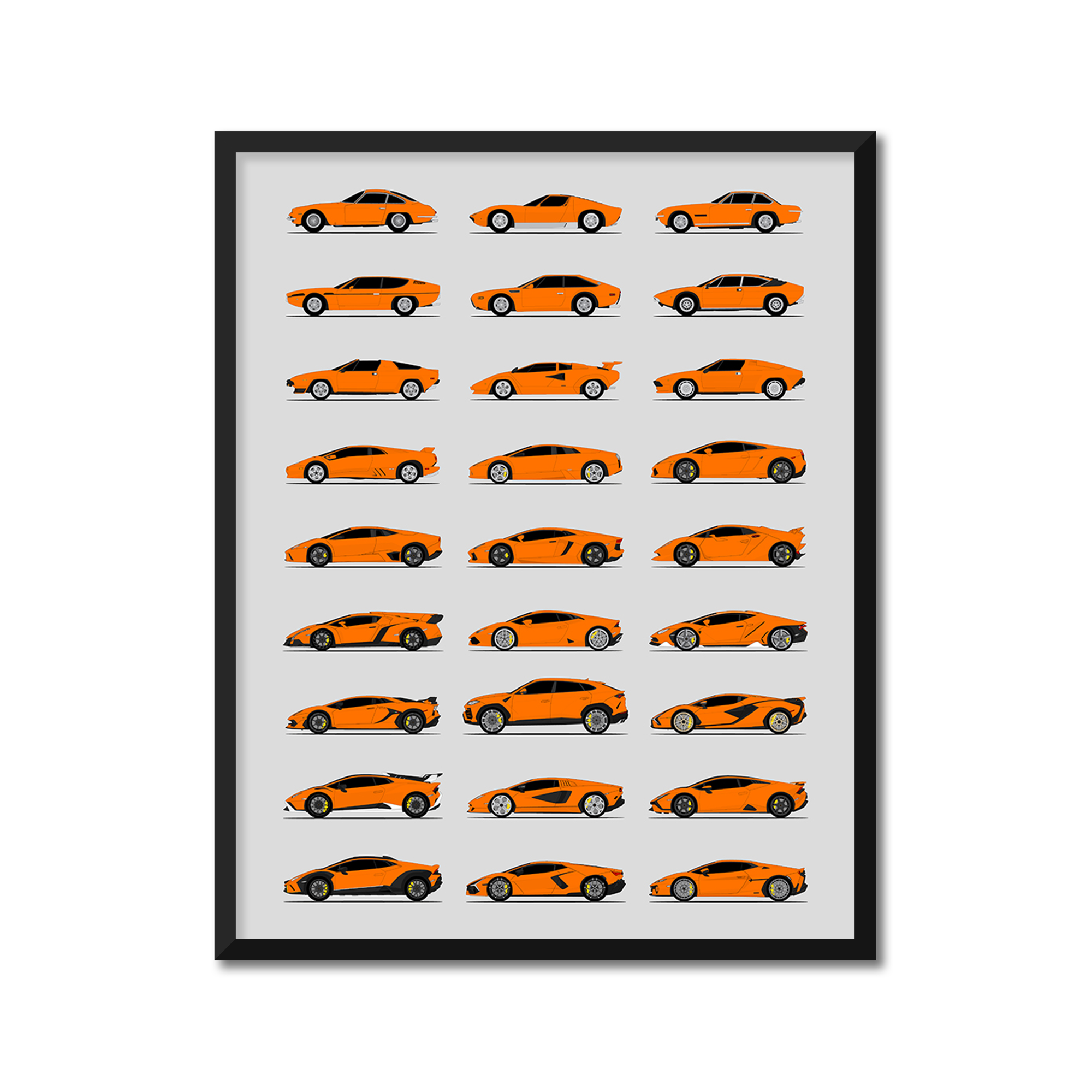 Lamborghini Generations (Side Profile)