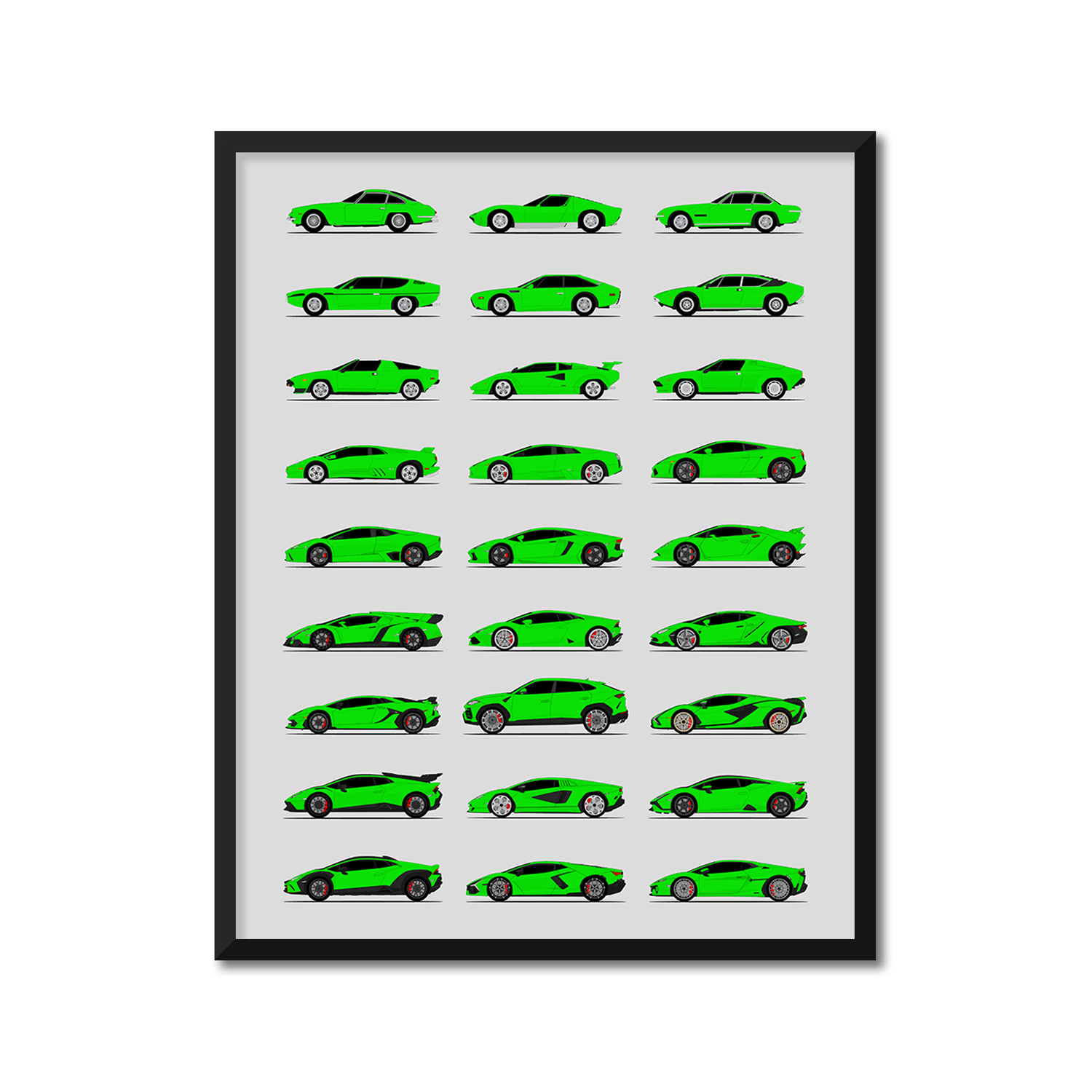 Lamborghini Generations (Side Profile)