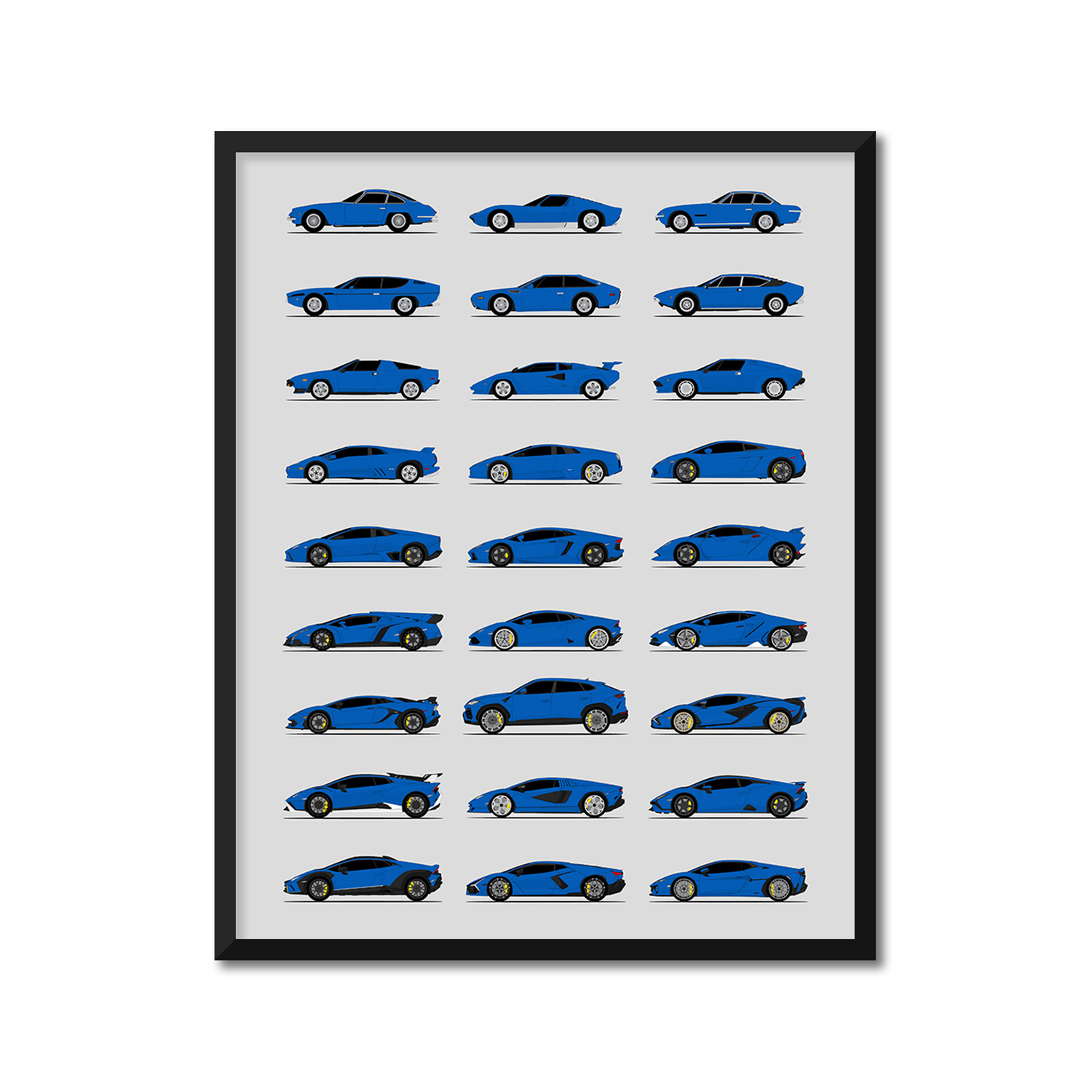 Lamborghini Generations (Side Profile)