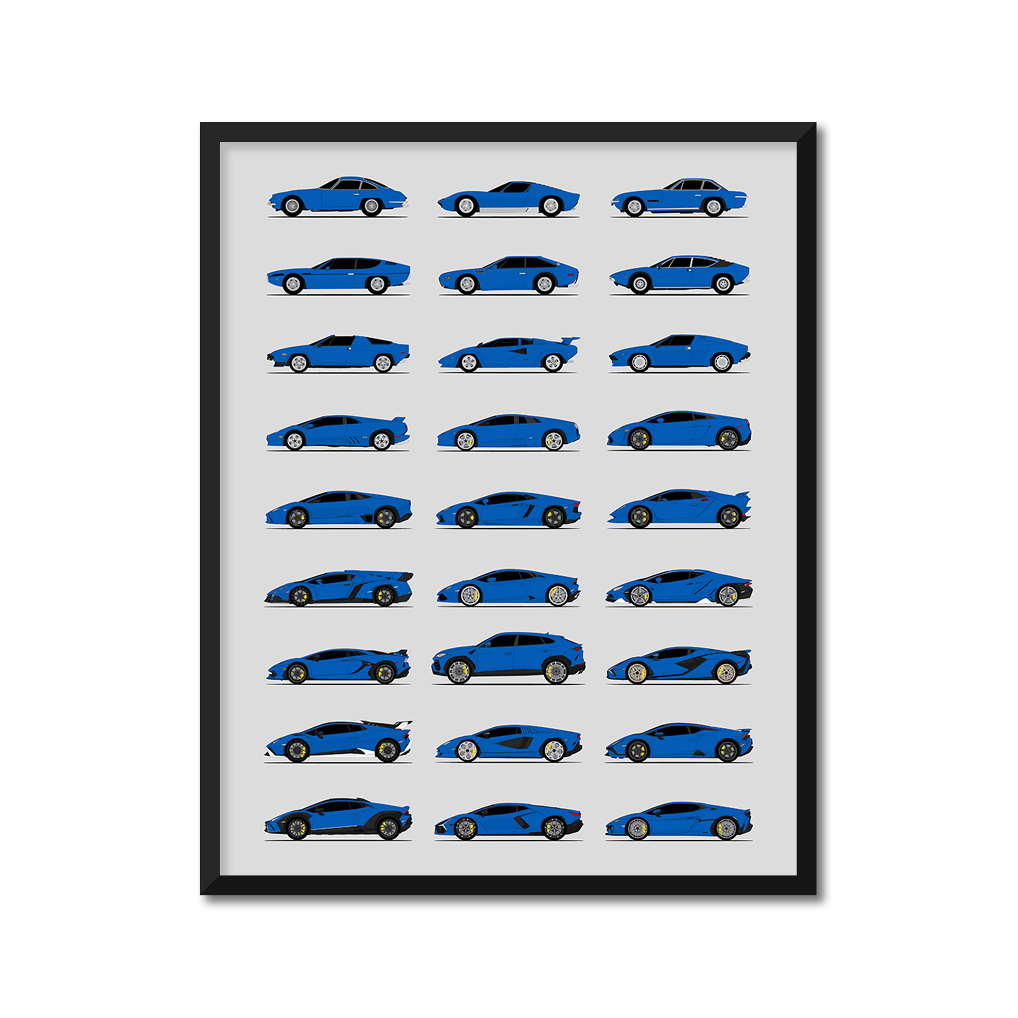 Lamborghini Generations (Side Profile)