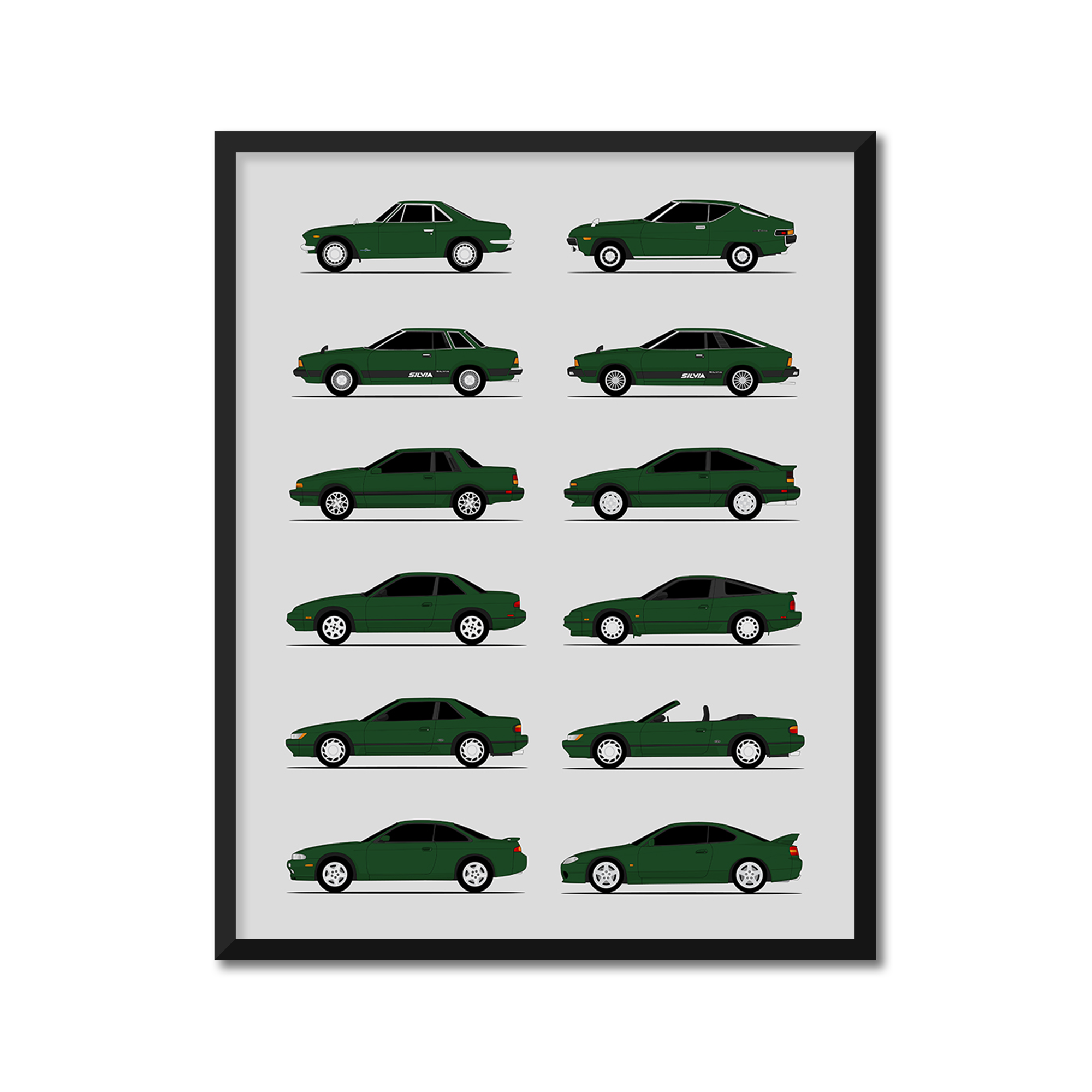 Nissan Silvia 240SX Generations (Side Profile)