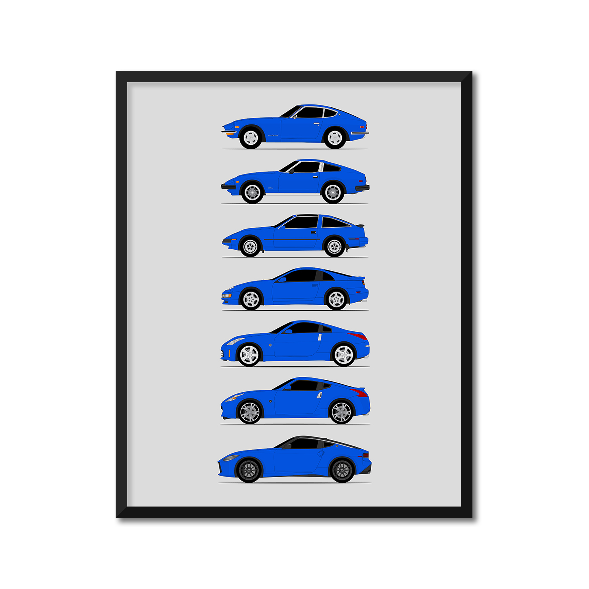 Nissan Z Car Generations (Side Profile)