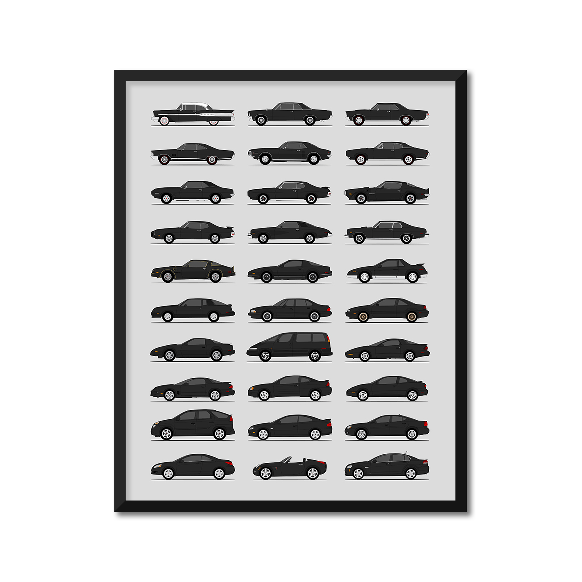 Pontiac Generations (Side Profile)